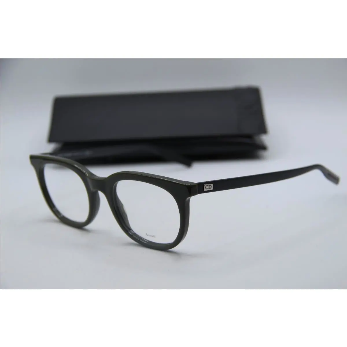 Homme BLACKTIE217 MX7 Green Black Eyeglasses W/case 50-21 by Dior