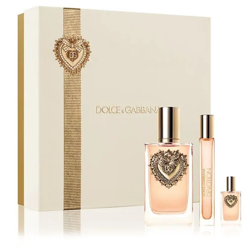 Dolce Gabbana Devotion For Women 3 Pcs Gift Set 3.3 oz Edp Spray + 0.33 + 0.17