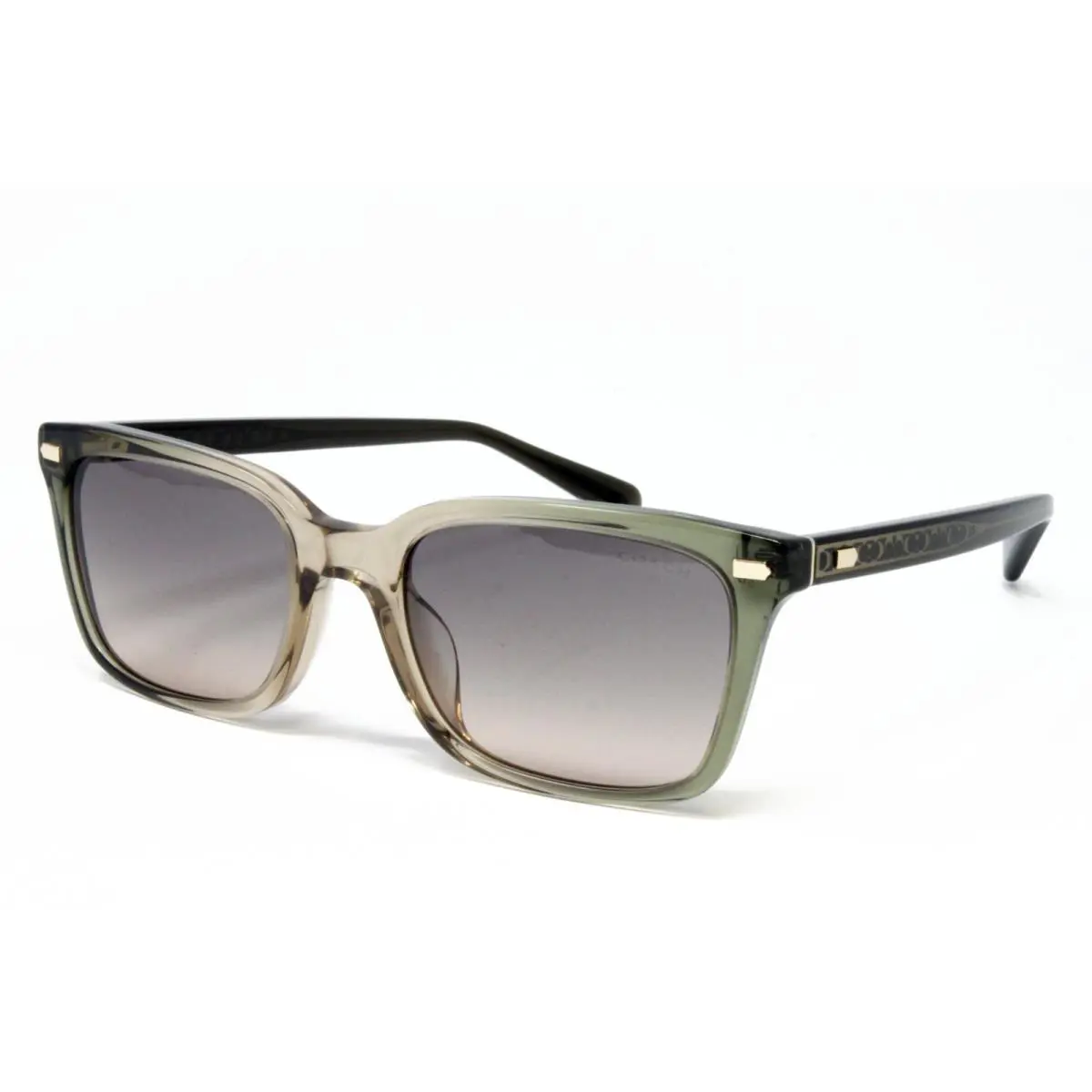 Coach HC8398U-5797G9 Olive Tan Gradient 54mm Rectangular Women`s Sunglasses