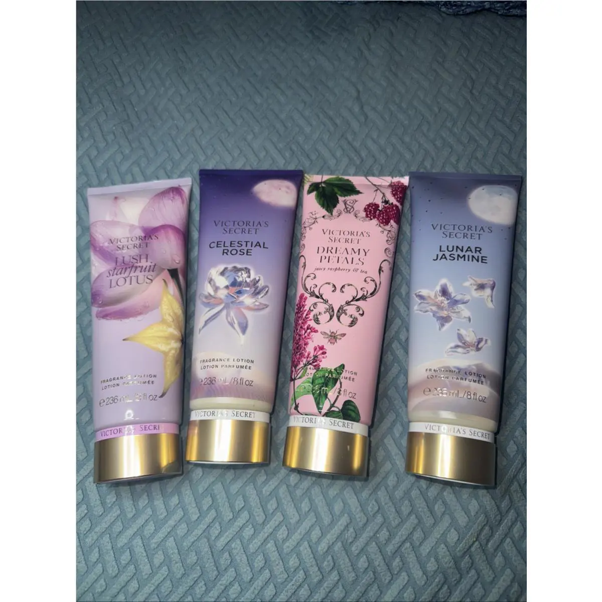 4x Victoria`s Secret Lush Starfruit Lotus Rose Jasmine Dreamy Lotion U18