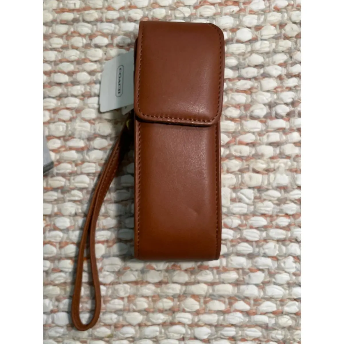 Coach Vintage Leather Cell Phone Case Belt Sunglasses Pouch Wristlet FS4520