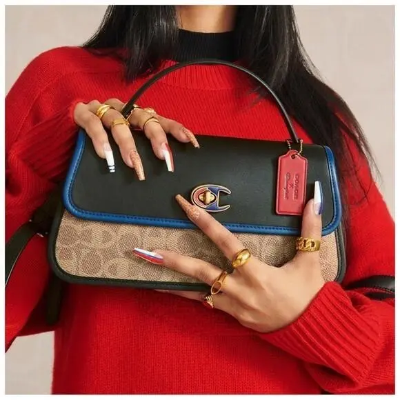 4547 Collection X Champion Turnlock Clutch In Signature Crossbody Bag by Coach