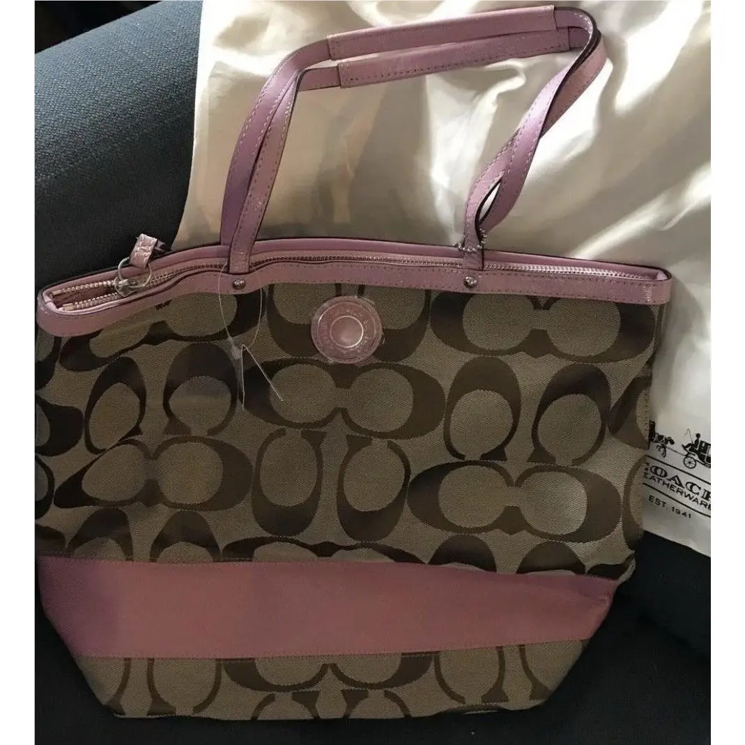 Coach Vintage M1271 Signature Carryall Tote
