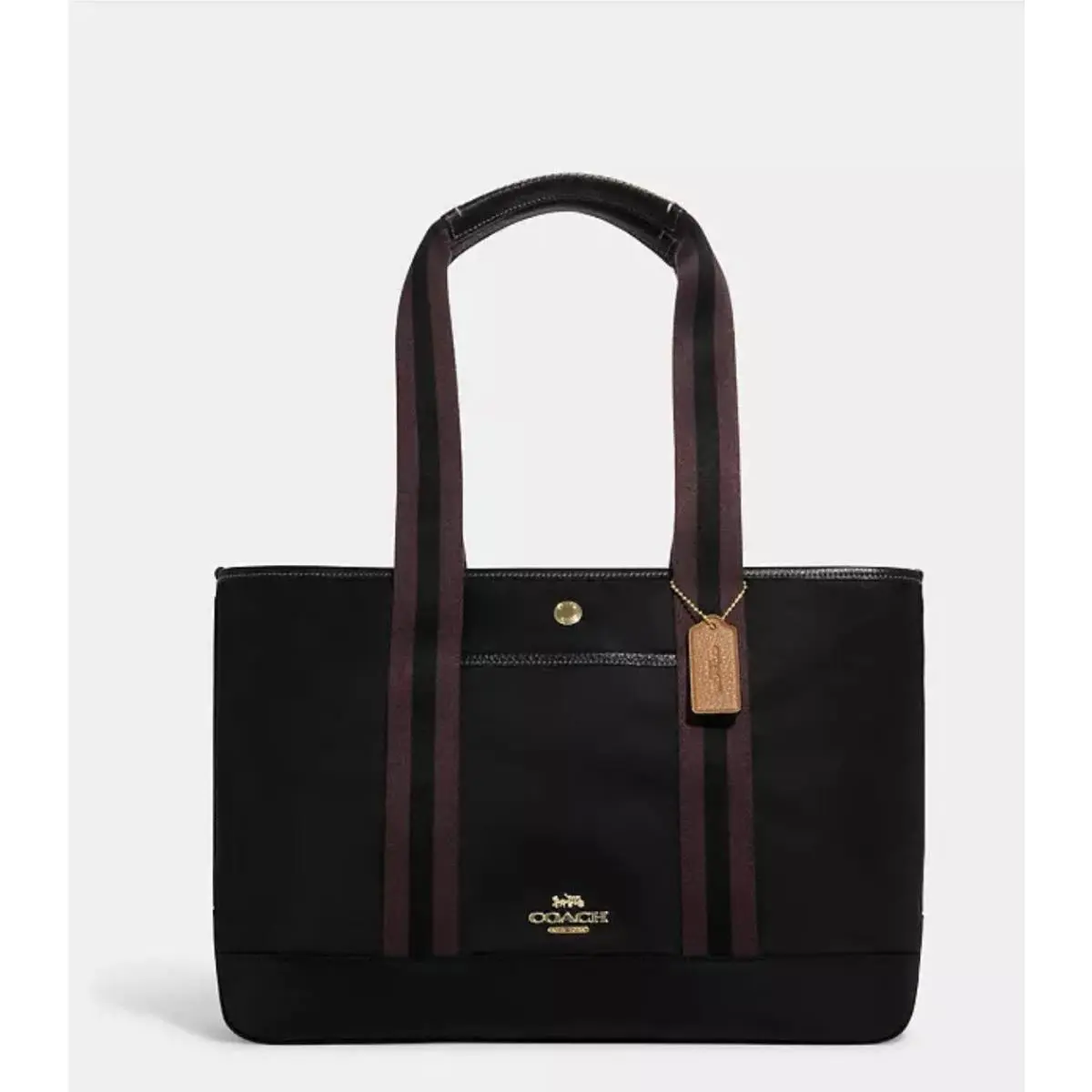 Coach CA208 Ellis Black Top Zip Tote