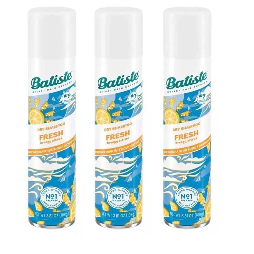BL Batiste Dry Shampoo Fresh 3.81oz X 3 Packs