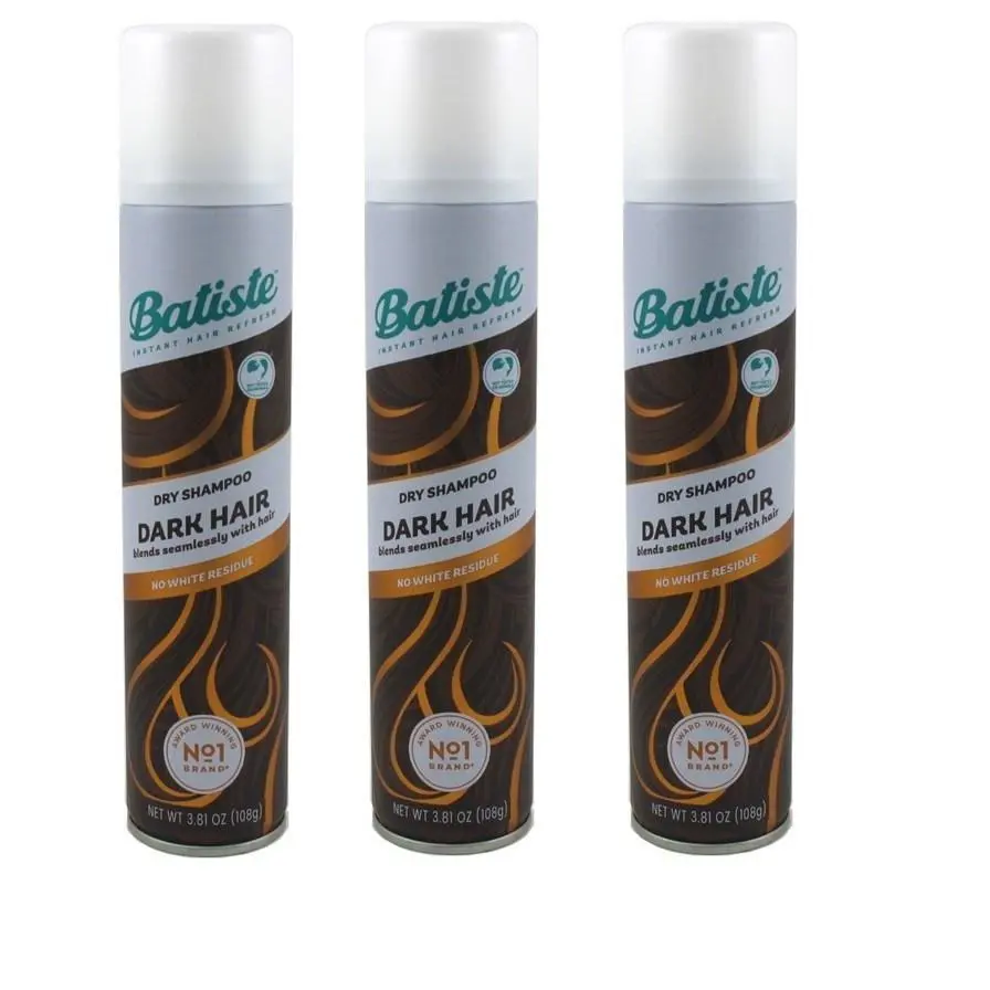 BL Batiste Dry Shampoo Dark Hair 3.81oz X 3 Packs