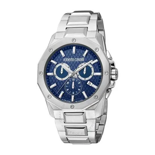 Roberto Cavalli by Franck Muller Men`s RV1G170M0061 Chrono Date Steel Watch