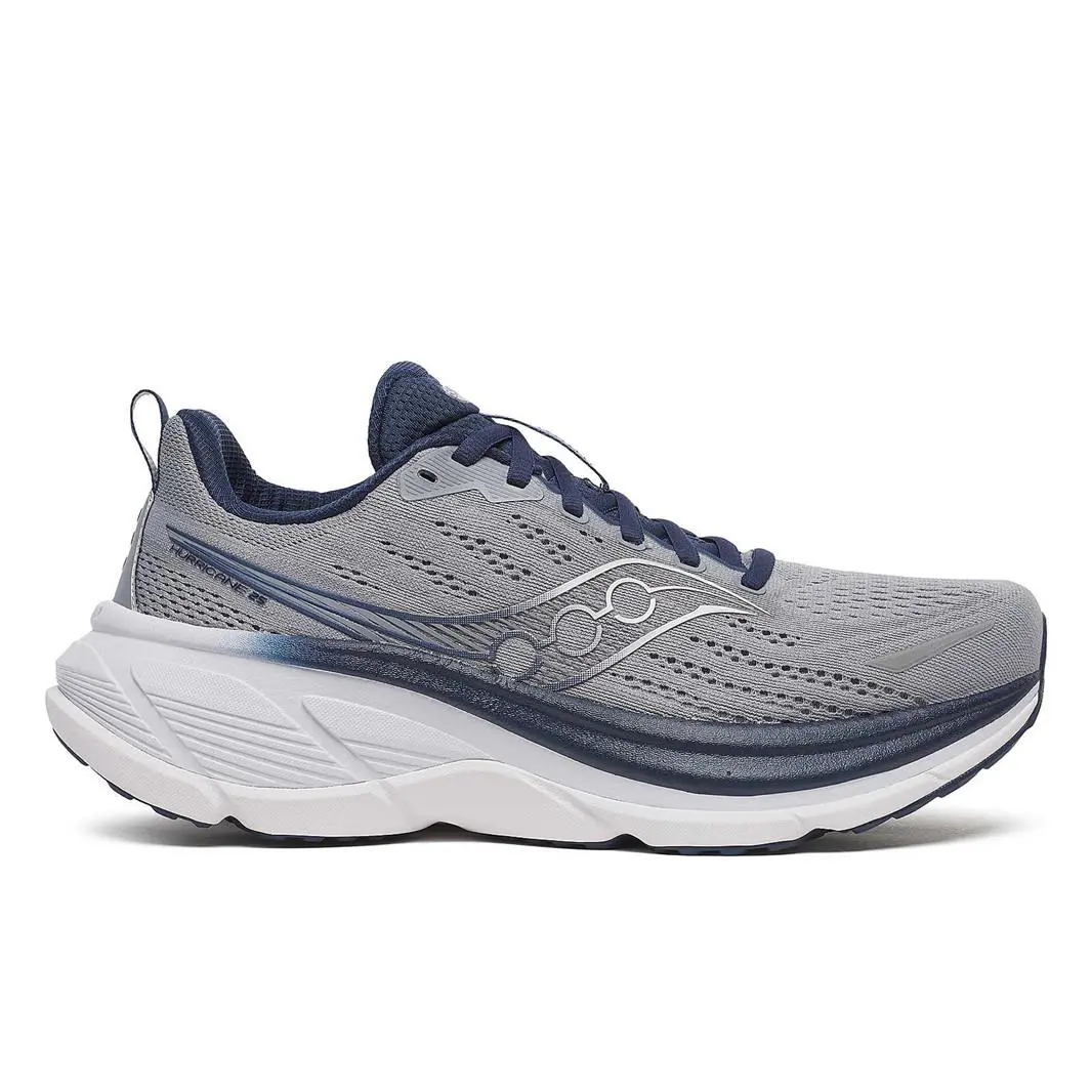 Saucony Hurricane 25 Flint/navy Running Shoe Men Sizes 7-15 - Gray
