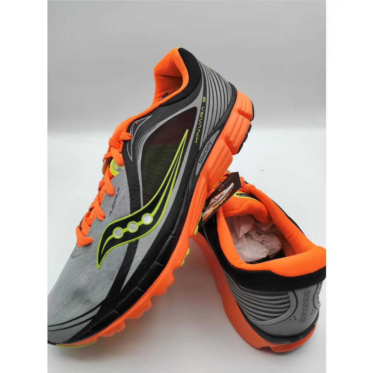 Saucony shoes - S202541040 - S20254-1-040 - Silver/Vizi Orange/Citron (UPC: 044208052751) 5