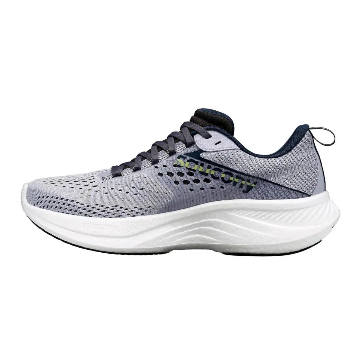 Saucony Women`s Ride 17 Sneaker Iris/navy 9.5