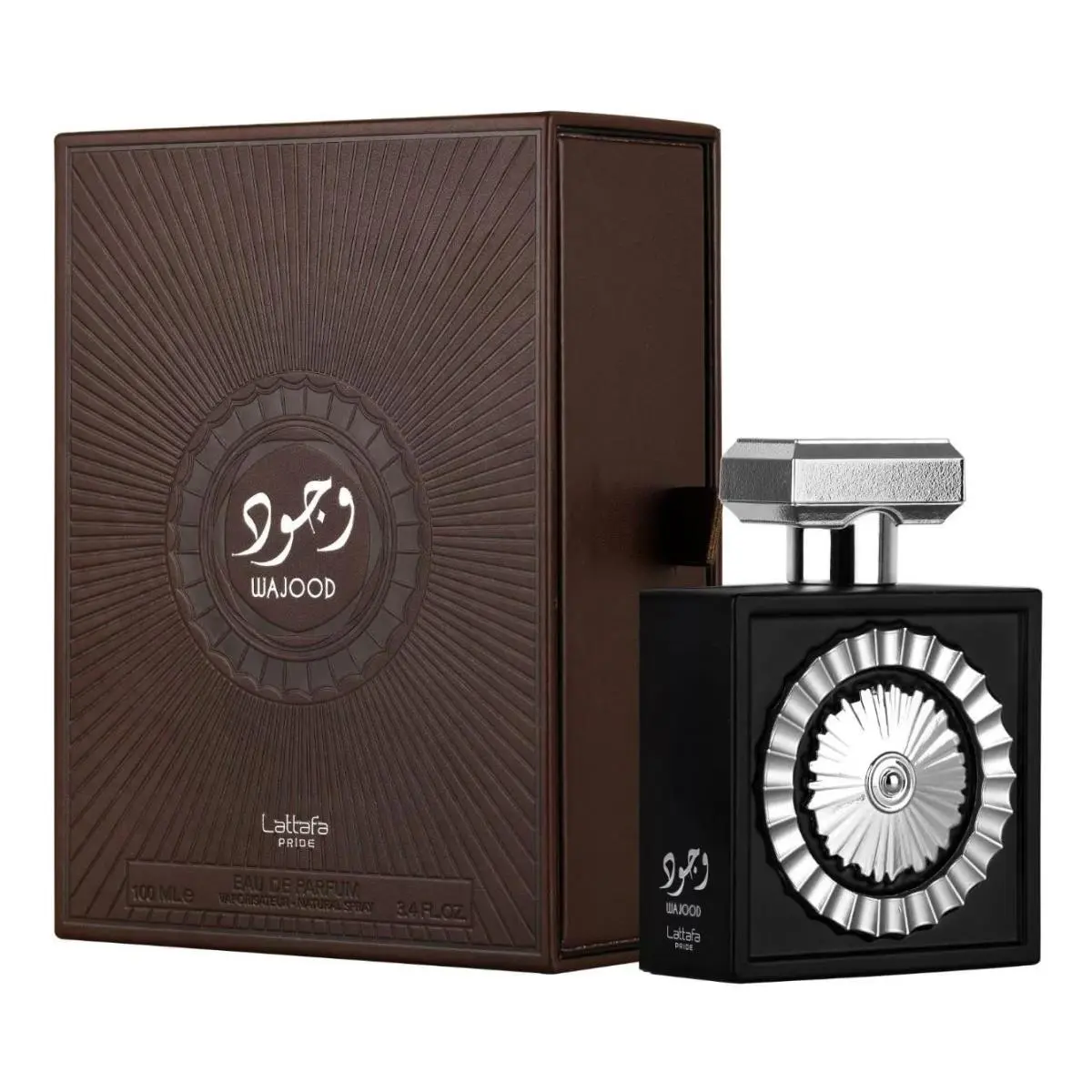 Lattafa Wajood 3.4 Fl Oz Unisex Amber Woody Fragrance For Daily Wear