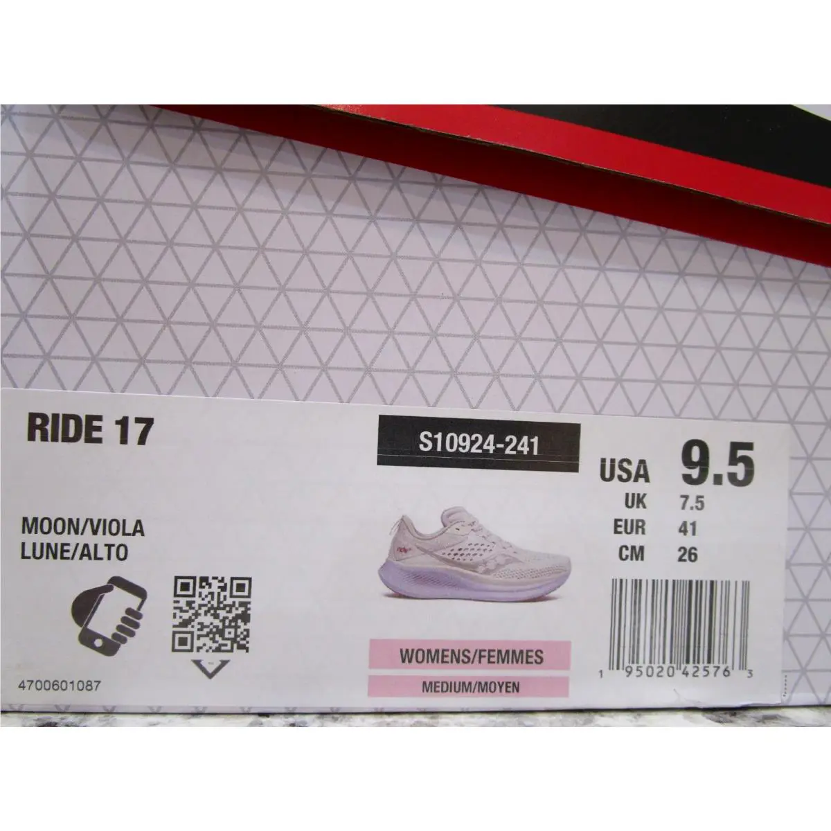 Saucony shoes - Saucony Ride 17 - Ride - Moon/Viola 4
