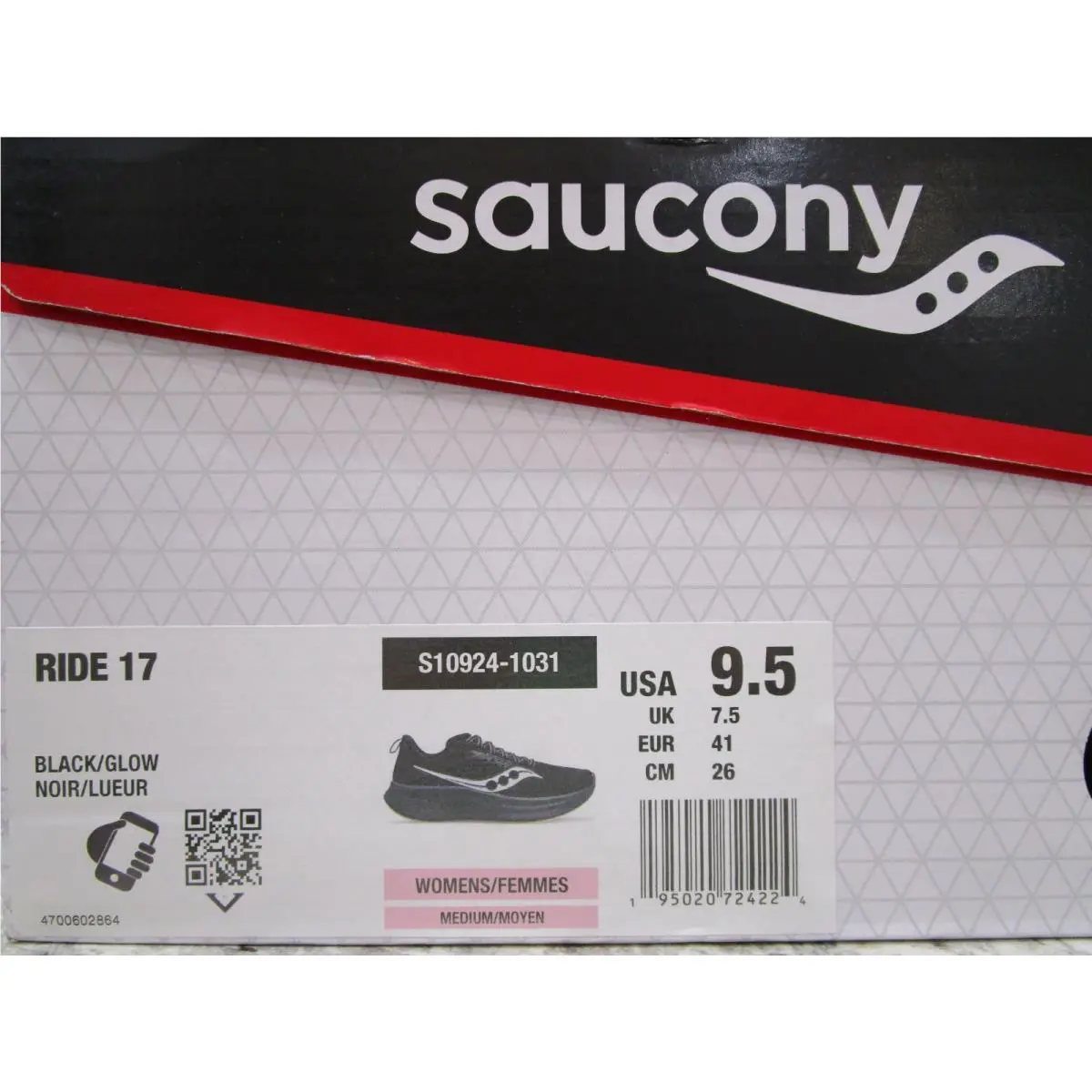 Saucony shoes - Saucony Ride 17 - Ride - S10924-1031 - Black 4