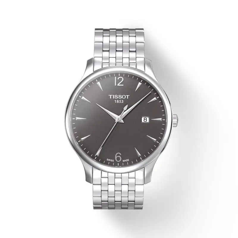 Tissot Tradition Anthracite Dial Stainless Steel Watch T063.610.11.067.00