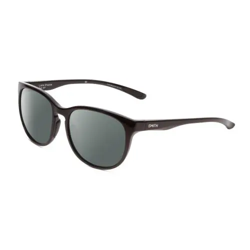 Smith Optics Lake Shasta Unisex Cateye Designer Polarized Sunglasses Black 56 mm - Frame: Multicolor, Lens: Smoke Grey Polar