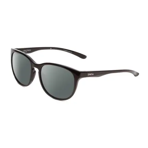 Lake Shasta Unisex Cateye Designer Polarized Sunglasses Black 56 mm Smoke Grey Polar by Smith Optics
