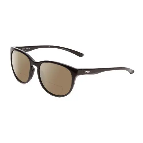 Lake Shasta Unisex Cateye Polarized Bifocal Sunglasses Black 56 mm Brown by Smith Optics