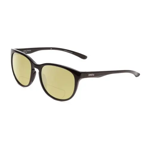 Lake Shasta Unisex Cateye Polarized Bifocal Sunglasses Black 56 mm Yellow by Smith Optics