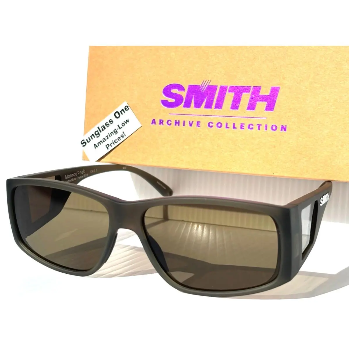 Smith Optics Monroe Peak Mt Moss Crystal Chromapop Polarized Gray Green Sunglass