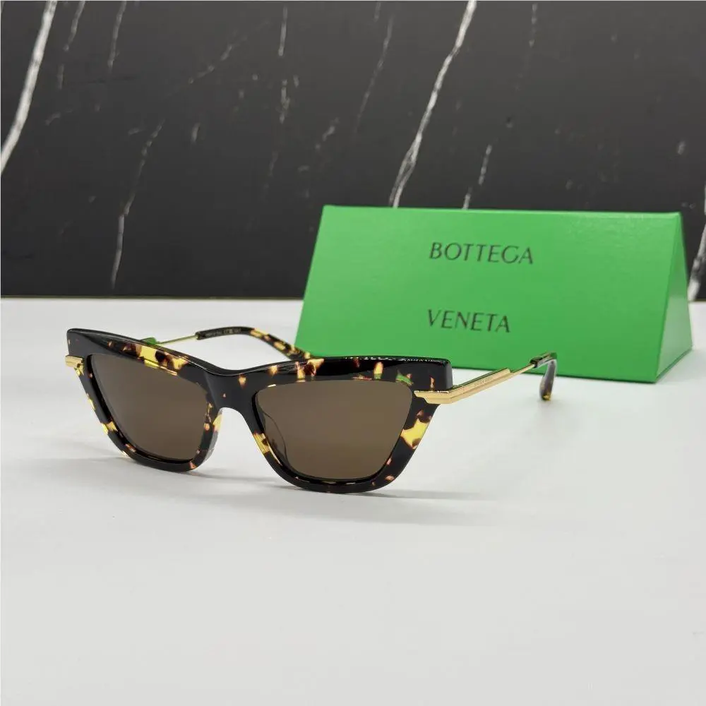 Bottega Veneta BV1241S 002 Sunglasses Women Havana Cat Eyey Eyewear