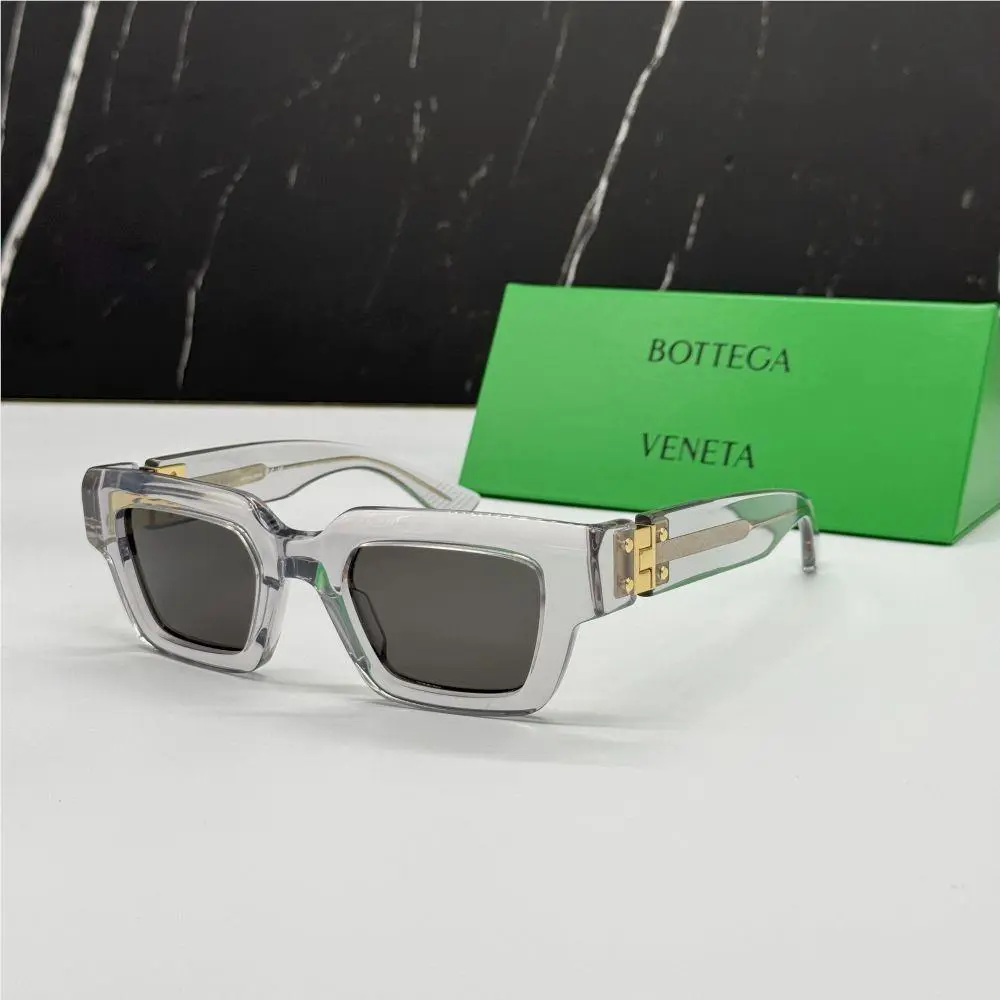 Bottega Veneta BV1230S 001 Sunglasses Unisex Crystalsquare Eyewear