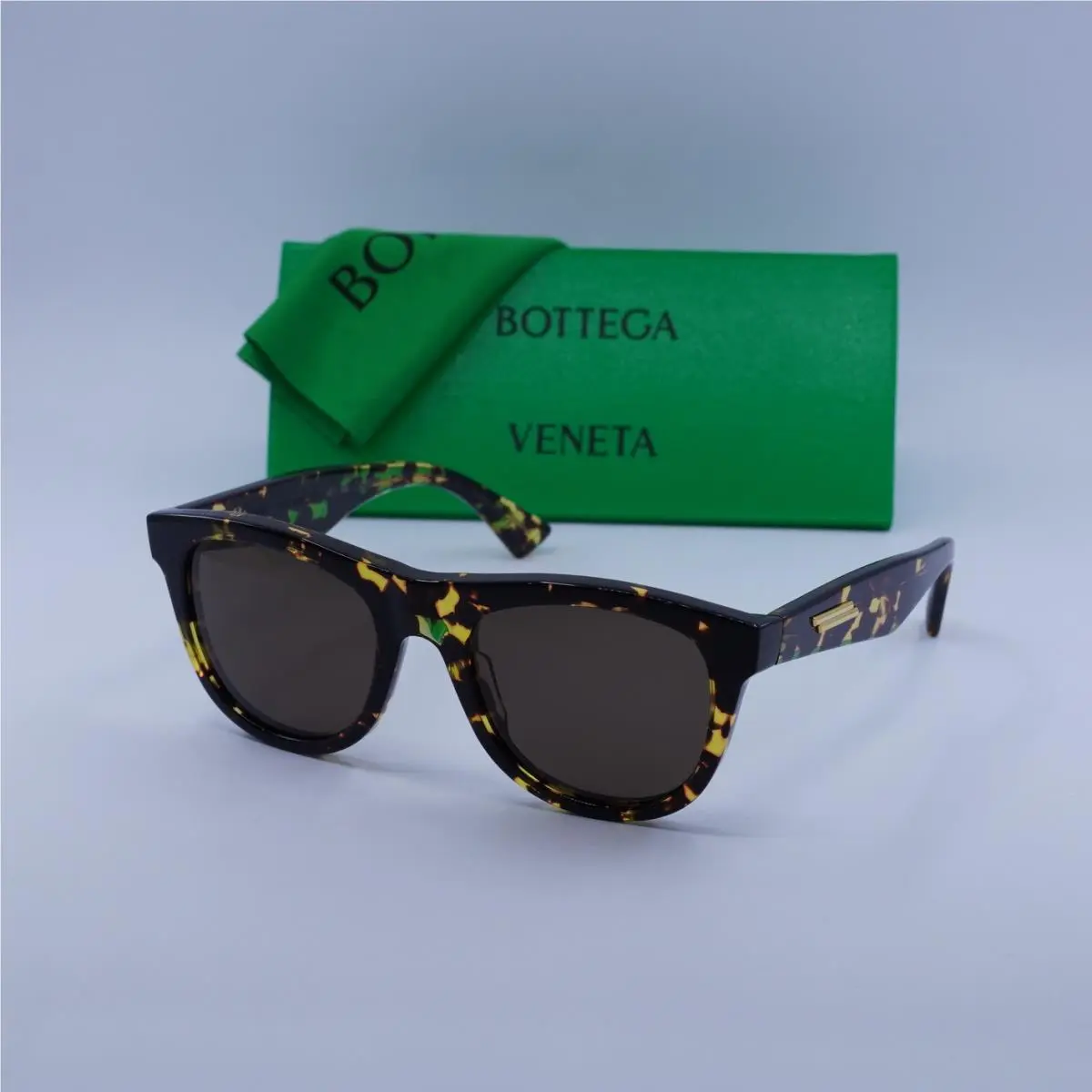 Bottega Veneta BV1001S 002 Medium Havana/brown 52-21-145 Sunglasses