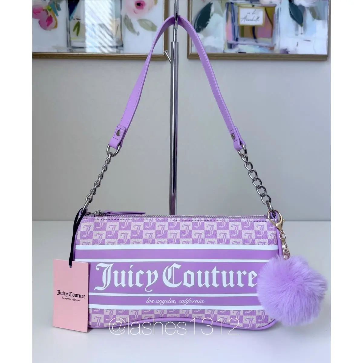 Juicy Couture Purse Fashionista Shoulder Bag - Purple