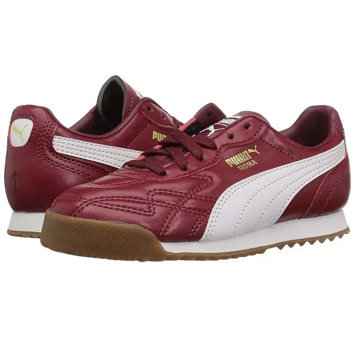 Puma Shoe Youth Roma Anniversario 366944 02Y - BURGUNDY