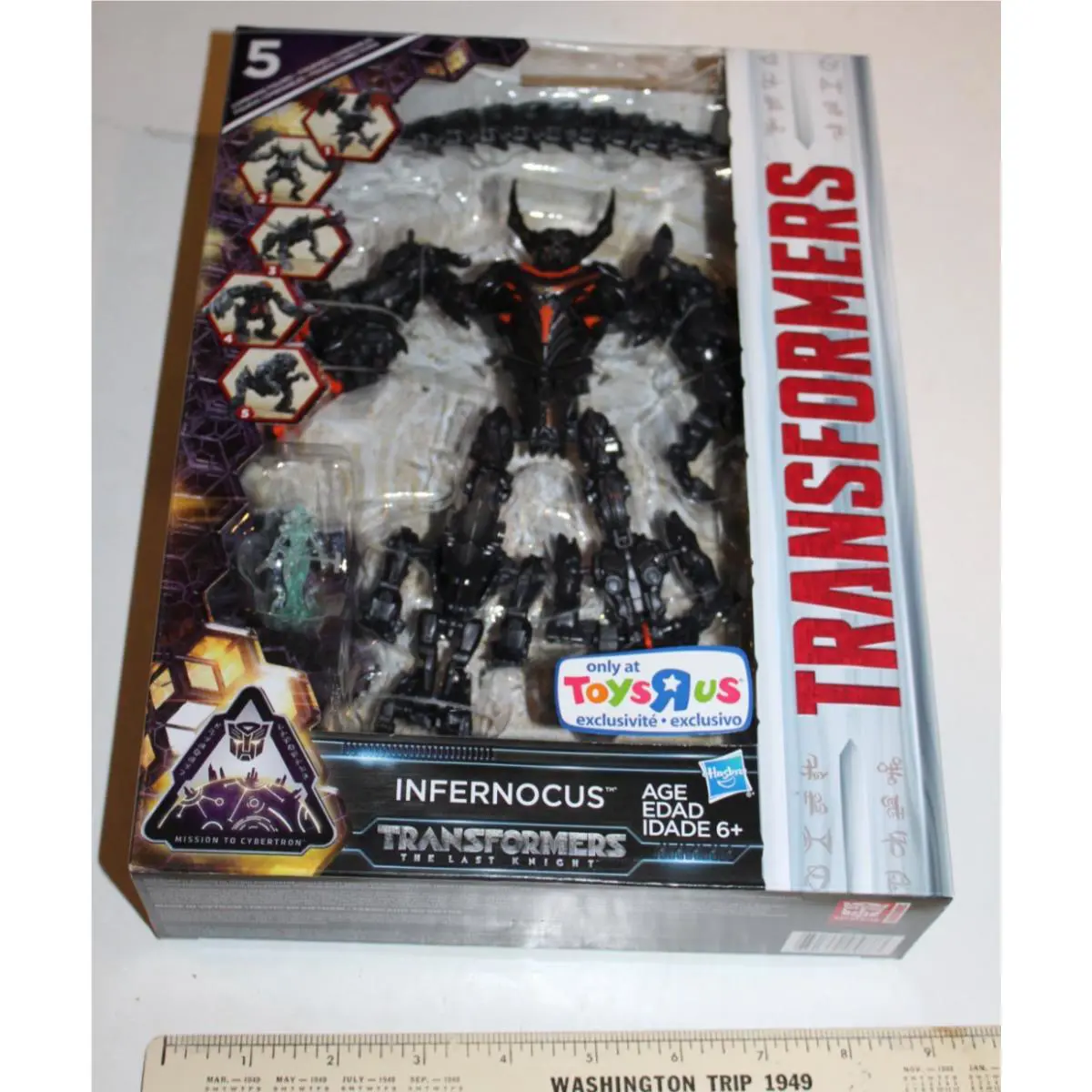 2016 Transformers Last Knight Infernocus Toys R Us Exclusive Misp Misb NM