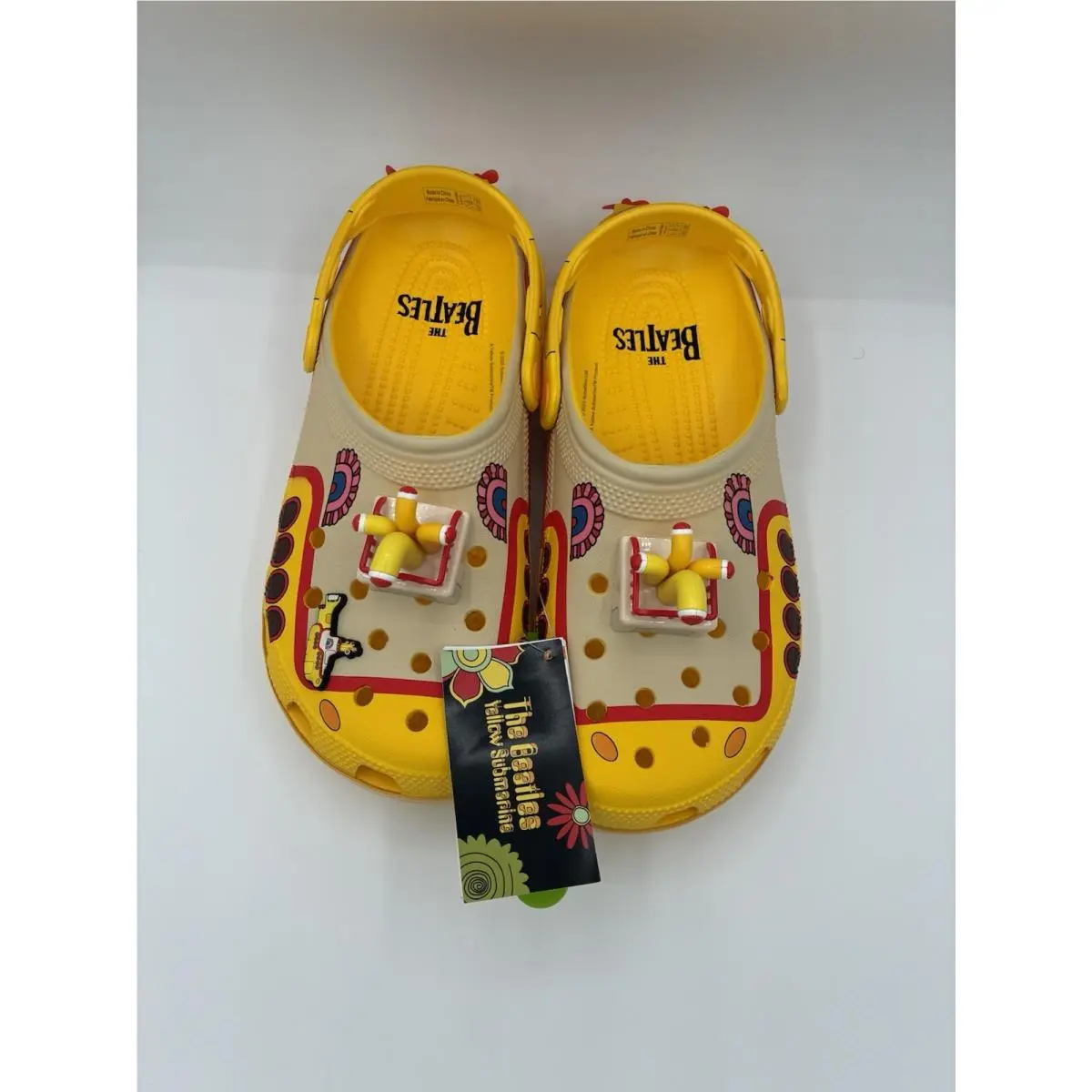Crocs Beatles Yellow Submarine Classic Clog Men 8 / Women 10 210893-90H