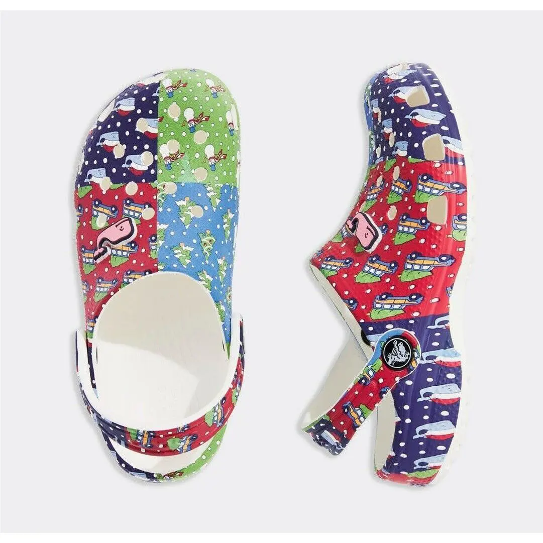Vineyard Vines Limited-edition Kids’ Crocs™ Holiday Patchwork Clogs Size 13