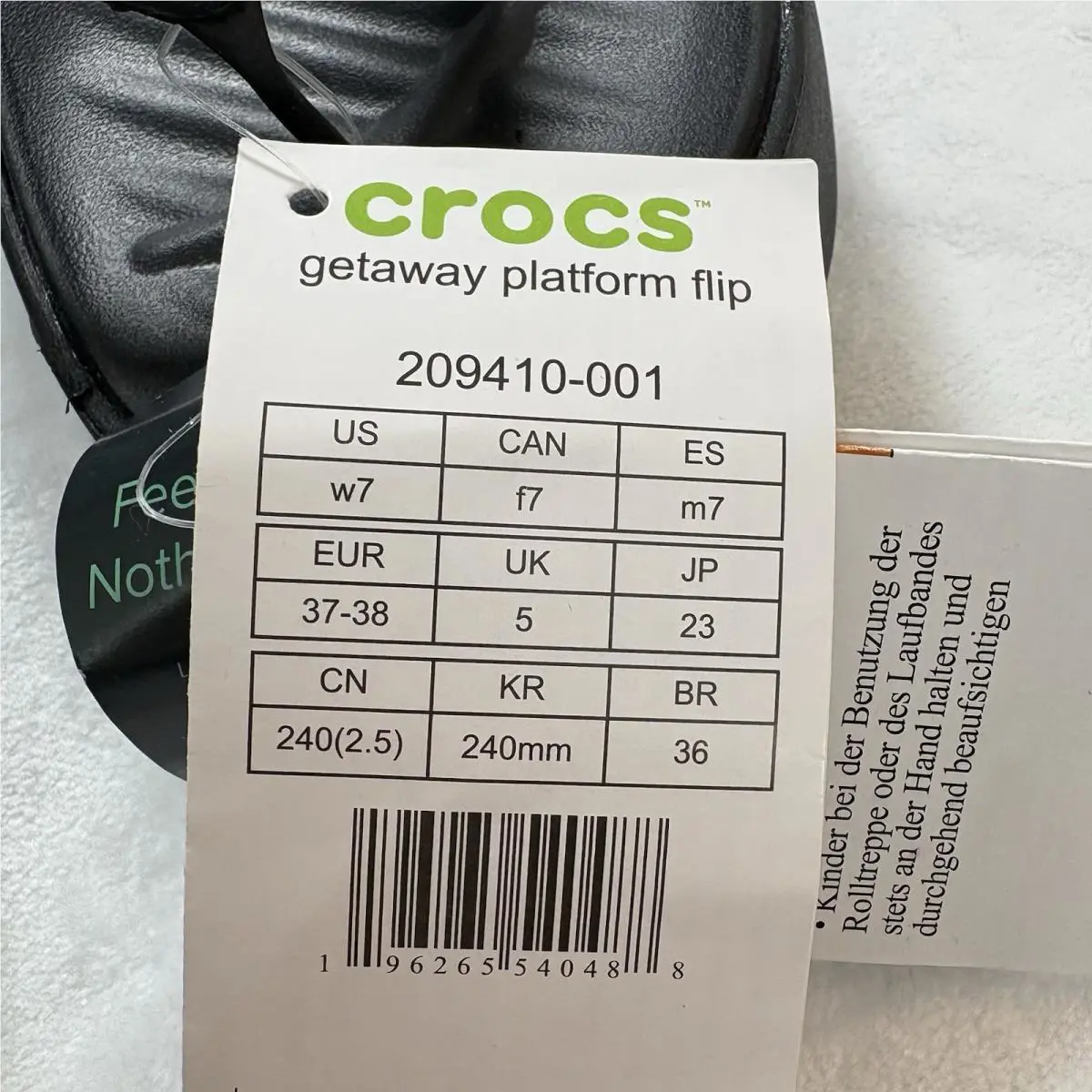 Crocs shoes - 209410-001 - 209410-001 - Black (UPC: 0196265540488) 6