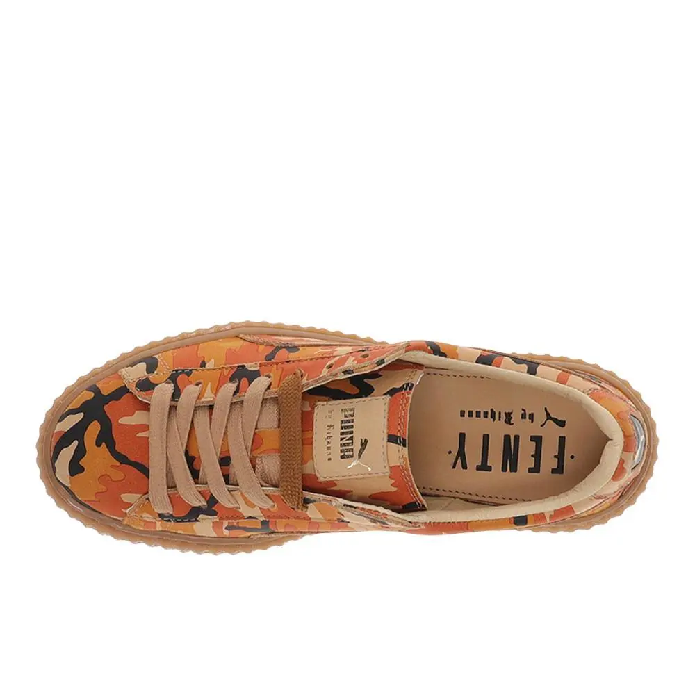 Puma shoes - PUMA Fenty X  Creeper Camo Lace Up - 36234101 - Orange (UPC: 889180774570) 2