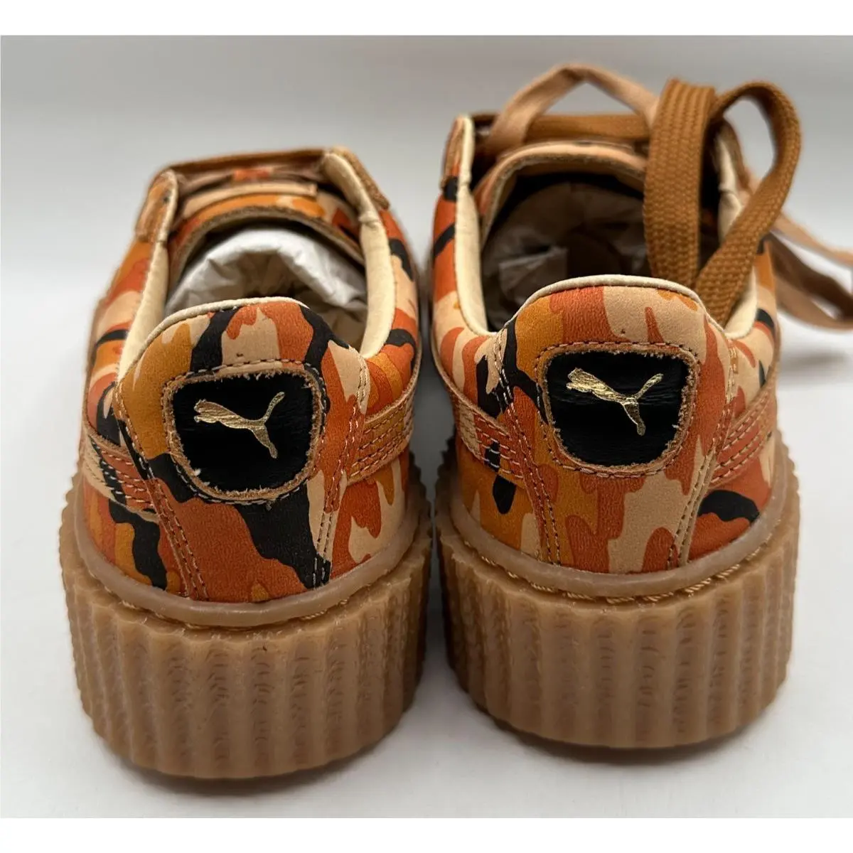 Puma shoes - PUMA Fenty X  Creeper Camo Lace Up - 36234101 - Orange (UPC: 889180774570) 2