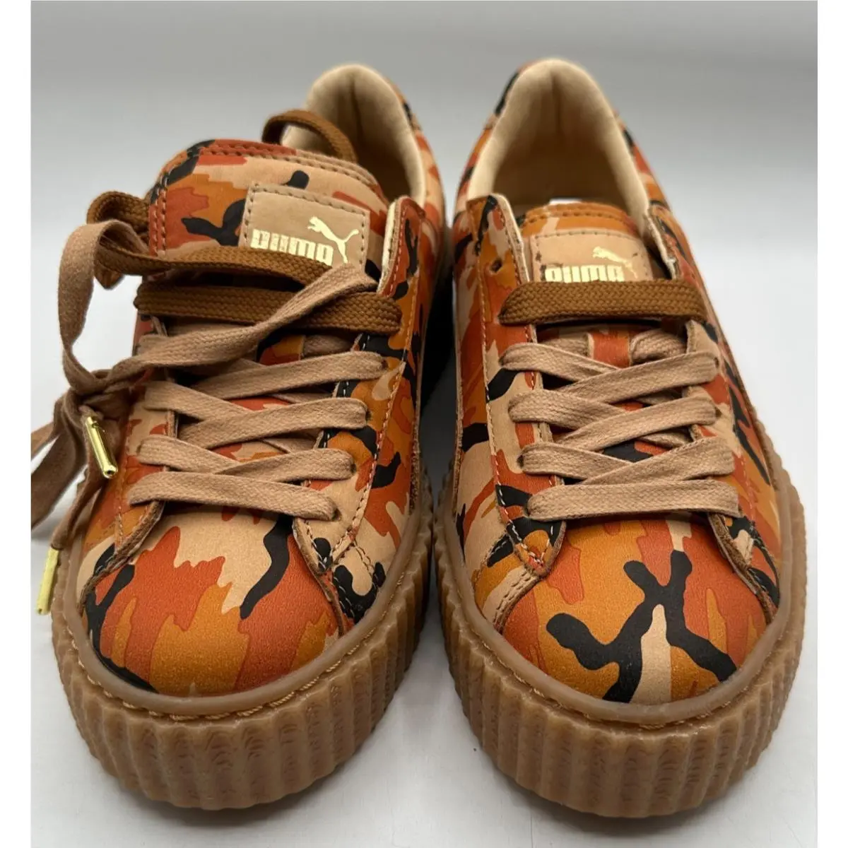 Puma shoes - PUMA Fenty X  Creeper Camo Lace Up - 36234101 - Orange (UPC: 889180774570) 6