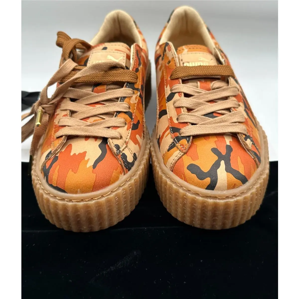 Puma shoes - PUMA Fenty X  Creeper Camo Lace Up - 36234101 - Orange (UPC: 889180774570) 0