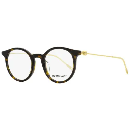 Montblanc Oval Eyeglasses MB0004O 002 Dark Havana/gold 48mm 0004