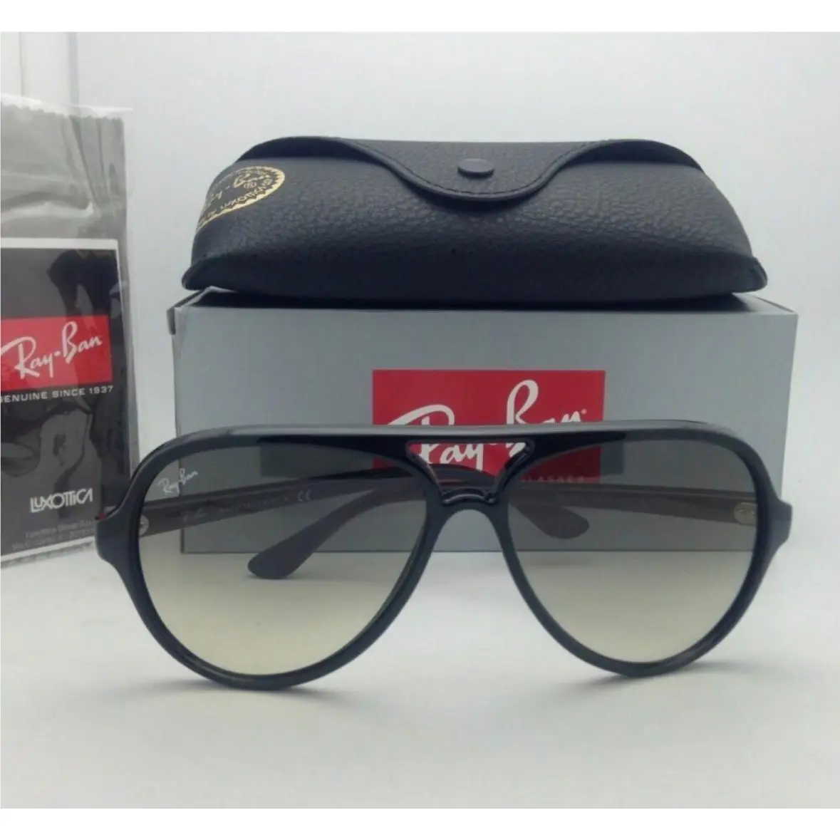 Ray-ban RB4125 Cats 5000 601/32 Aviator Black / Grey Gradient 59mm Sunglasses