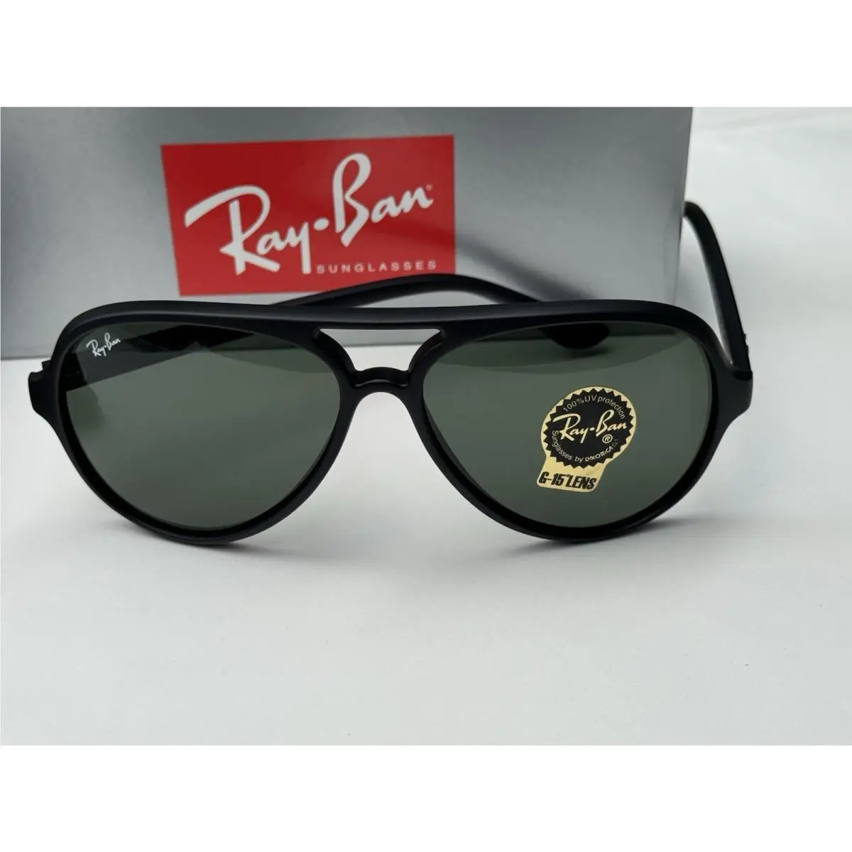 Ray-ban RB4125 601S Cat 5000 Classic Matte Black G-15 Green Lenses 59mm by Ray-Ban