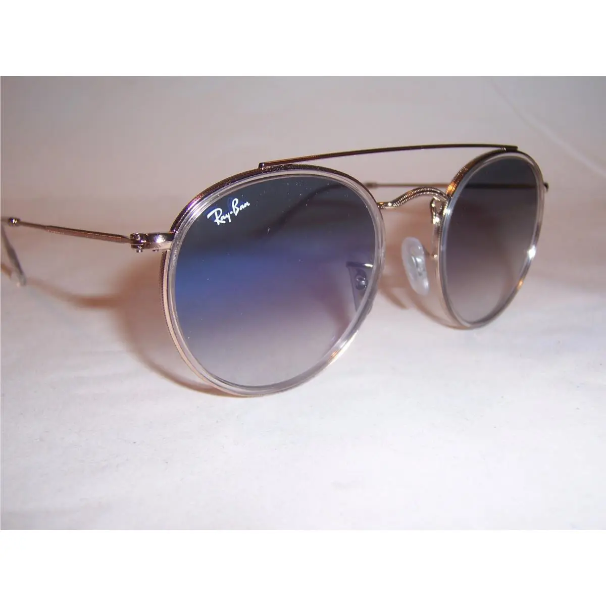 Ray Ban Round Metal Sunglasses RB 3647N 90683F Copper/blue 51mm