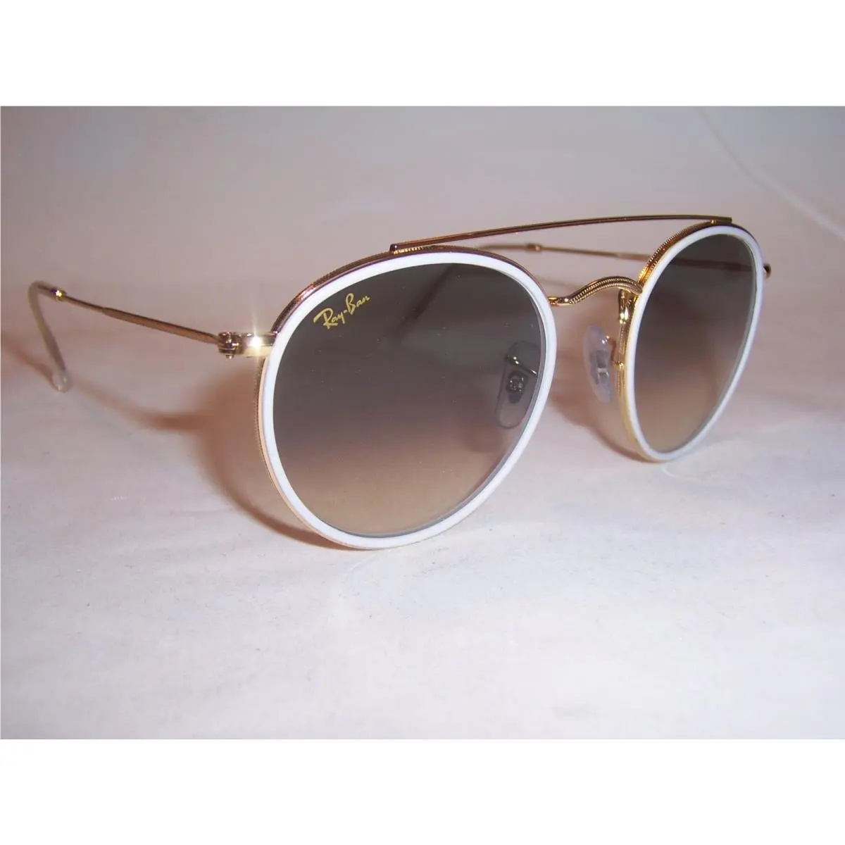 Ray Ban Round Metal Sunglasses RB 3647N 923632 Gold/grey 51mm