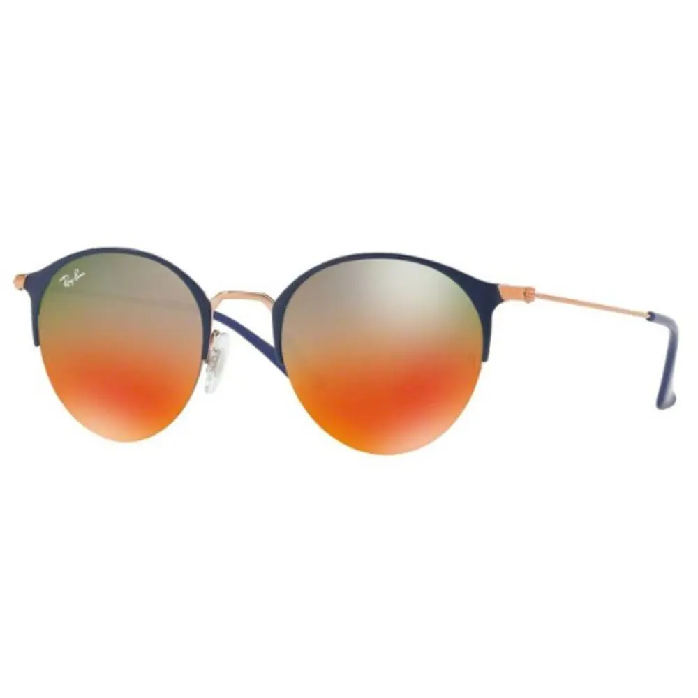 Ray Ban RB3578 9036A8 50 Unisex Ray Ban Blue Round Sunglasses