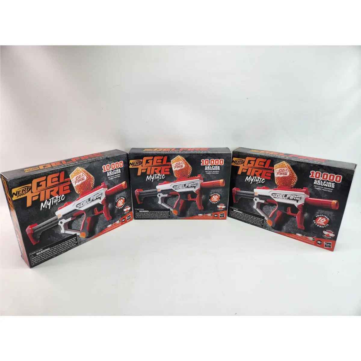 3 Nerf Pro Gelfire Mythic Full Auto Blaster 10 000 Gelfire Rounds Rechargeable
