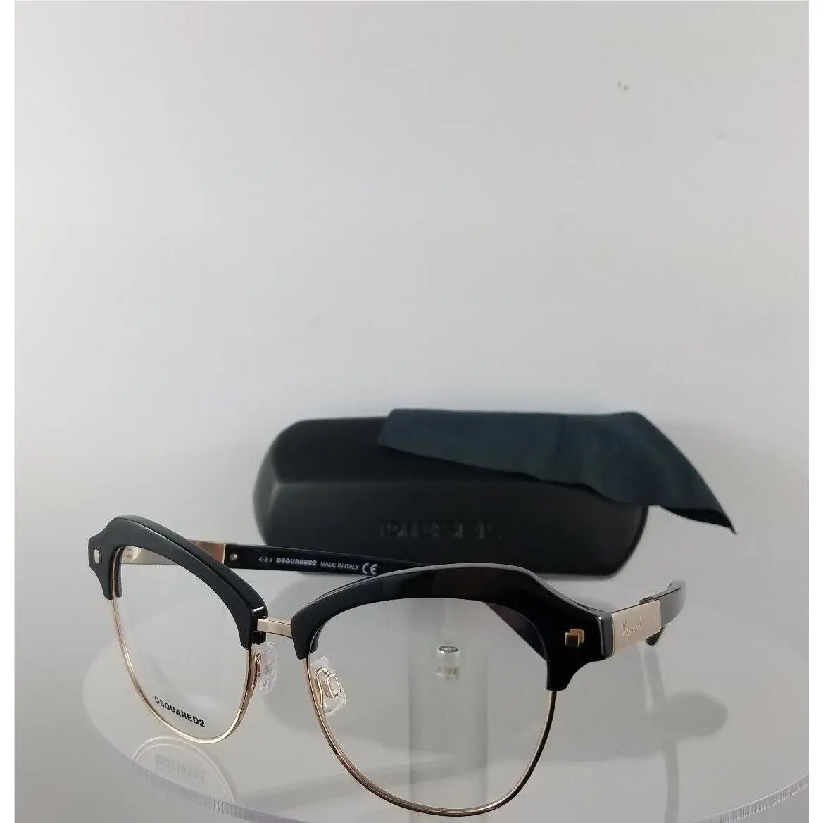 DSquared2 Dsquared 2 DQ 5152 001 Eyeglasses Black Gold 53mm Frame