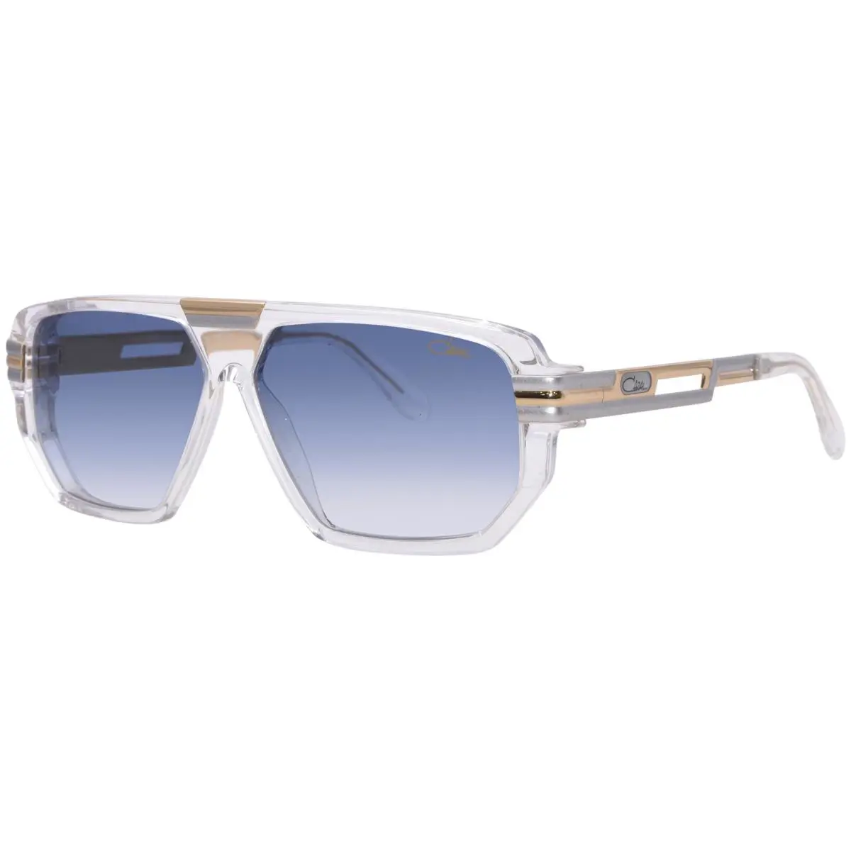 Cazal 8045 002 Sunglasses Men`s Crystal/bicolor/blue Gradient AR Coated 60mm