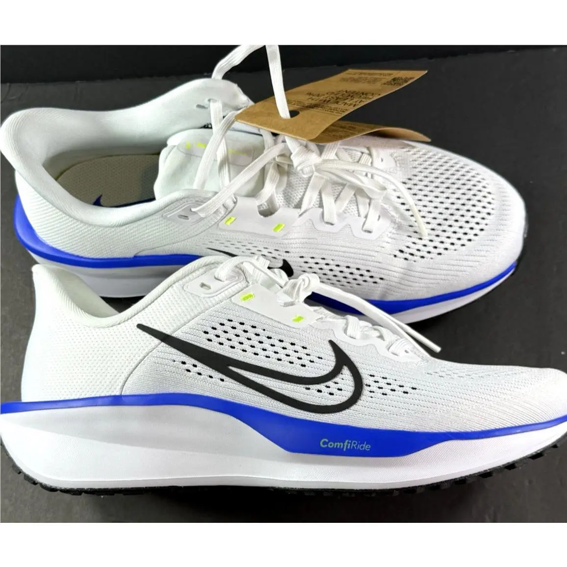 Nike shoes - Nike Quest 6 - Quest - FD6033-102 - White Black Hyper Royal Volt 1