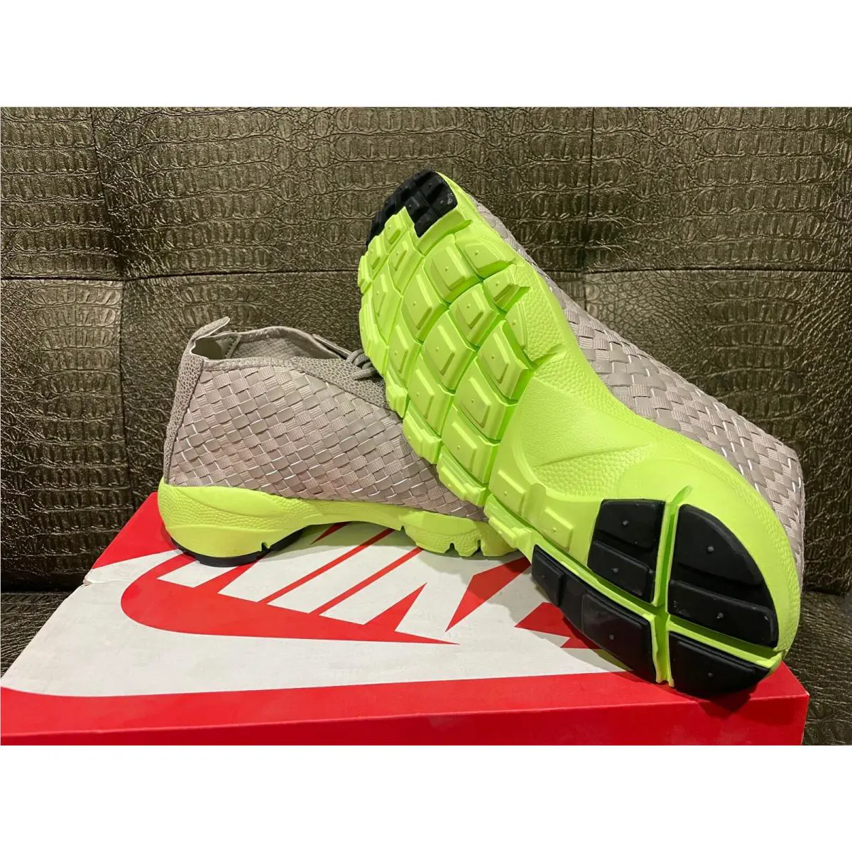 Nike shoes - Nike Air Footscape - Air Footscape - 652822-200 - CHINO/VOLT-BLACK 8