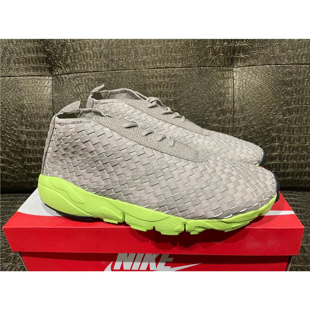 Nike shoes - Nike Air Footscape - Air Footscape - 652822-200 - CHINO/VOLT-BLACK 4