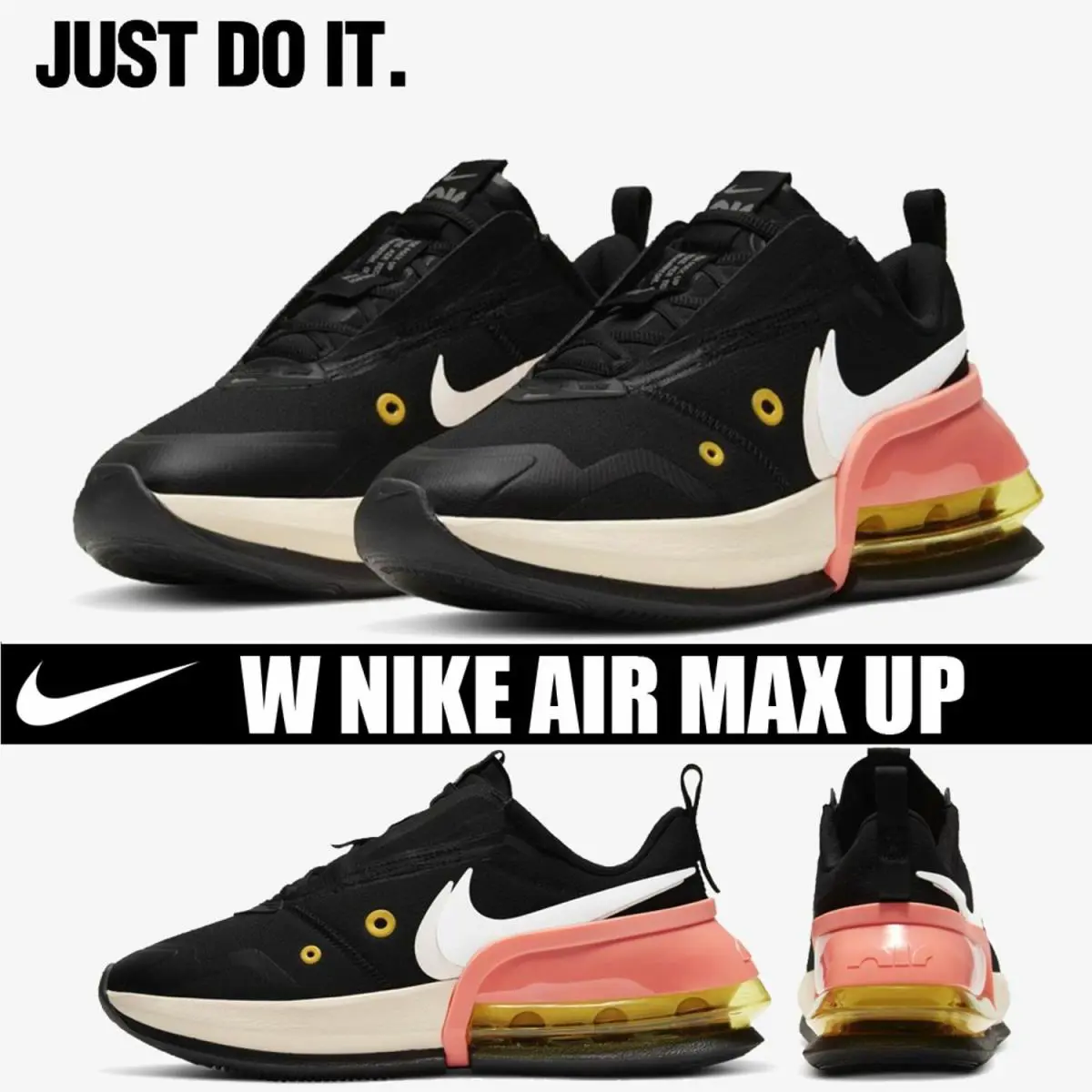 Nike shoes - NIKE AIR MAX UP - AIR MAX - CT1928-001 - Black/Solar Flare/Guava Ice/Atomic Pink 11