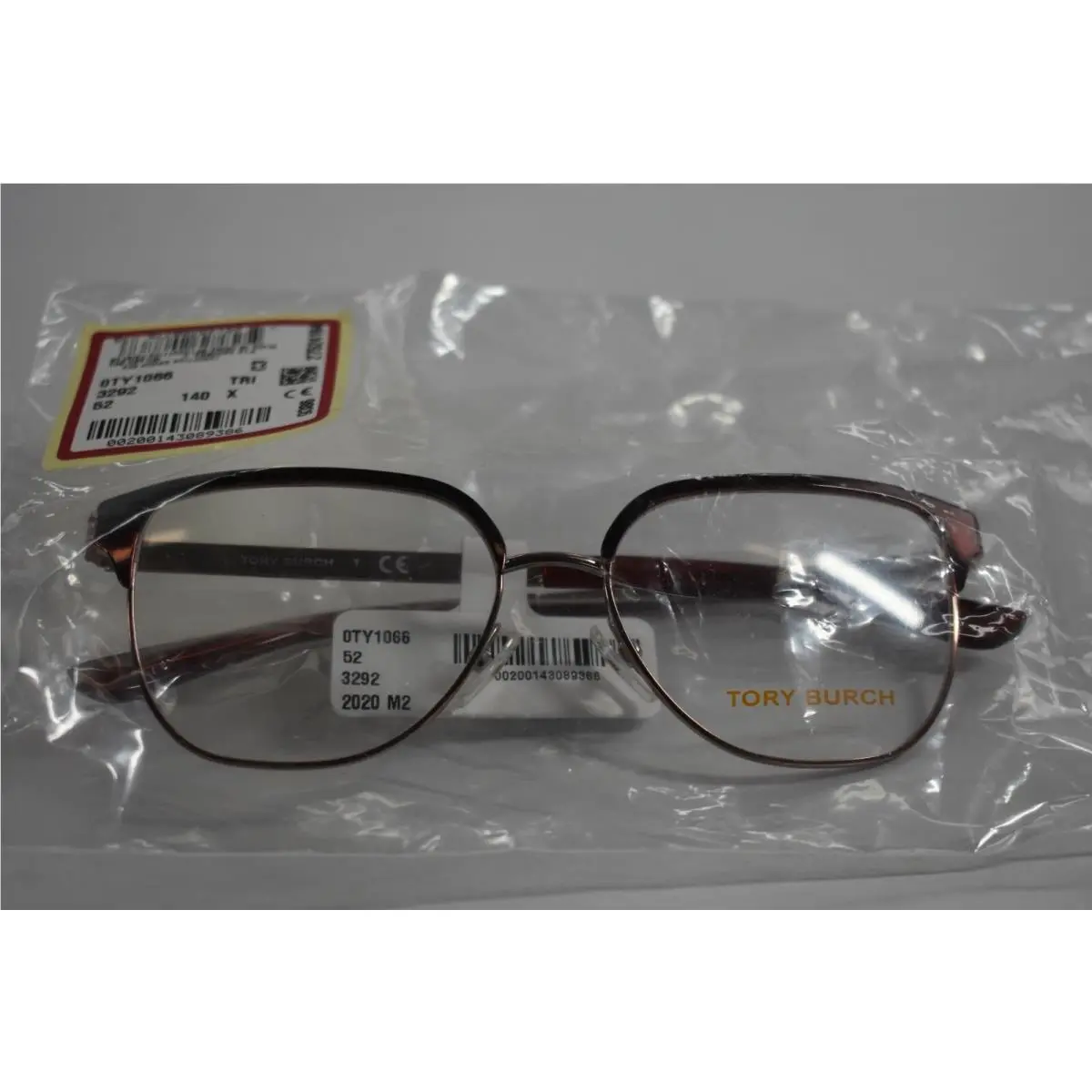 Tory Burch TB Womens Metal Pink Eyeglasses 1066 Irregular Frames